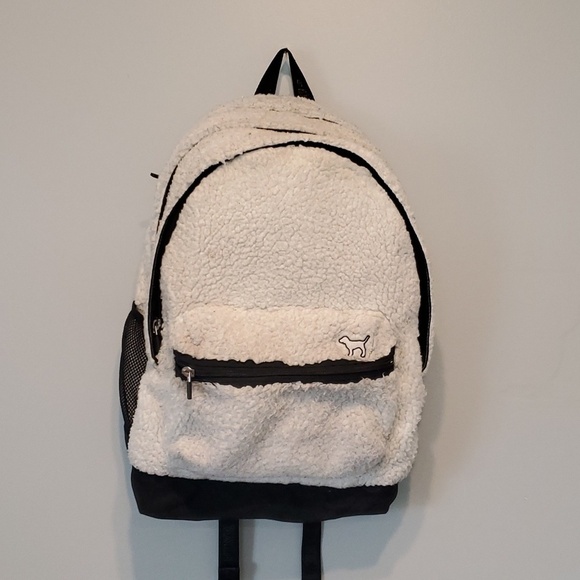 Pink VS Rare Sherpa Large Campus Backpack main image 13